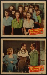 6z844 ARE THESE OUR PARENTS 3 LCs '44 Noel Neill of Superman fame with other neglected teen girls!