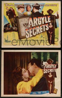6z044 ARGYLE SECRETS 8 LCs '48 murder never more inviting, love never more vicious, film noir!