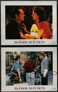 6z045 AS GOOD AS IT GETS 8 LCs '97 images of Jack Nicholson as Melvin, Helen Hunt, Greg Kinnear!
