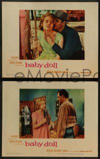 6z763 BABY DOLL 4 LCs '57 Elia Kazan, classic images of sexy troubled teen Carroll Baker!