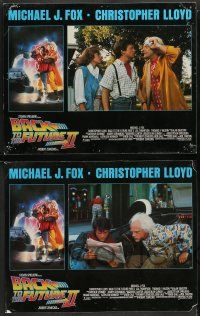 6z048 BACK TO THE FUTURE II 8 LCs '89 Michael J. Fox & Christopher Lloyd, Struzan border art!