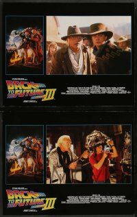 6z049 BACK TO THE FUTURE III 8 LCs '90 Michael J. Fox, Christopher Lloyd, Robert Zemeckis!