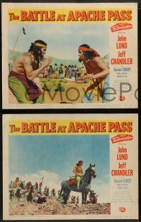 6z648 BATTLE AT APACHE PASS 6 LCs '52 Native American Jeff Chandler as Cochise vs U.S. cavalrymen!