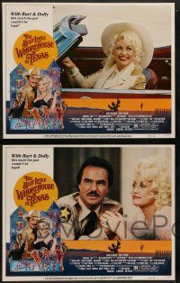 6z059 BEST LITTLE WHOREHOUSE IN TEXAS 8 LCs '82 Burt Reynolds, Dolly Parton, Dom DeLuise!
