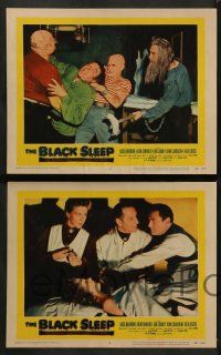 6z700 BLACK SLEEP 5 LCs '56 Tor Johnson, Lon Chaney Jr. & John Carradine, Patricia Blake!