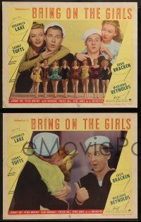 6z085 BRING ON THE GIRLS 8 LCs '45 sexy Veronica Lake, Sonny Tufts & Eddie Bracken!