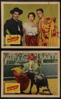 6z769 BULLFIGHTER & THE LADY 4 LCs '51 Budd Boetticher, matador Robert Stack, Joy Page & Roland!