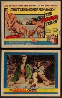 6z103 CARELESS YEARS 8 LCs '57 thrill-hungry teen-agers, Dean Stockwell, Natalie Trundy!