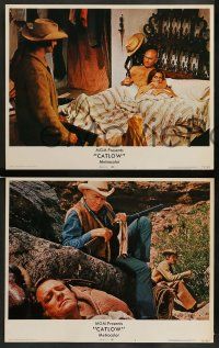 6z111 CATLOW 8 LCs '71 everyone wants Yul Brynner dead & buried, cool gunfight image!