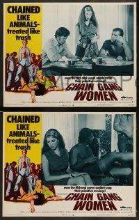 6z114 CHAIN GANG WOMEN 8 LCs '71 even filth & sweat couldn't stop their primitive cravings!