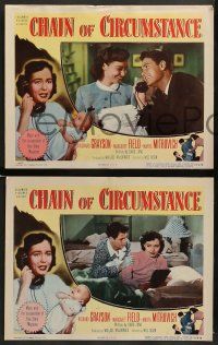 6z115 CHAIN OF CIRCUMSTANCE 8 LCs '51 Richard Grayson, Margaret Field, unfit mother!