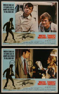 6z610 CHARLEY VARRICK 7 LCs '73 Walter Matthau & Felicia Farr in Don Siegel crime classic!