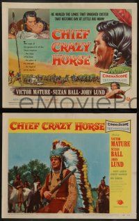 6z120 CHIEF CRAZY HORSE 8 LCs '55 Native American Indian Victor Mature smashed Custer!