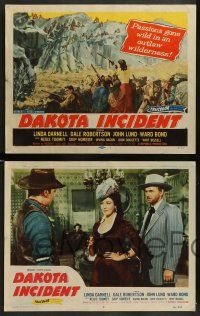 6z147 DAKOTA INCIDENT 8 LCs '56 Linda Darnell, passions gone wild in an outlaw wilderness!