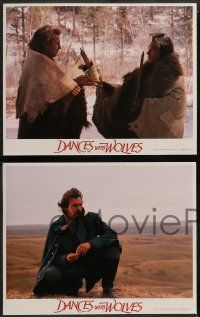 6z659 DANCES WITH WOLVES 6 LCs '90 Graham Greene, Kevin Costner & Native American Indians!