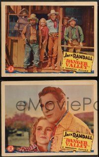 6z660 DANGER VALLEY 6 LCs '37 great images of Jack Randall, Lois Wilde, Charles King!