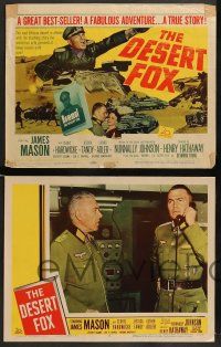 6z159 DESERT FOX 8 LCs '51 James Mason as Field Marshal Erwin Rommel, Hardwicke in World War II!