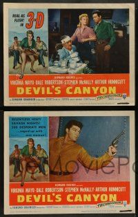 6z165 DEVIL'S CANYON 8 3D LCs '53 border artwork of sexy Virginia Mayo, Dale Robertson!