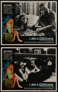 6z271 I AM A GROUPIE 8 LCs '70 rock 'n' roll images, sexy Esme Johns doesn't collect autographs!