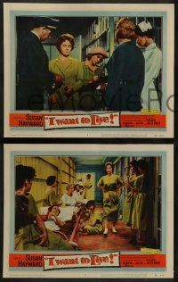6z673 I WANT TO LIVE 6 LCs '58 Susan Hayward as Barbara Graham, images of women's prison!