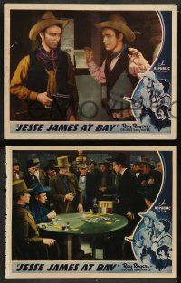 6z863 JESSE JAMES AT BAY 3 LCs '41 cowboys Roy Rogers & Gabby Hayes, poker gambling!