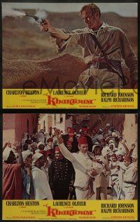 6z294 KHARTOUM 8 LCs '66 Charlton Heston & Laurence Olivier, North African adventure!