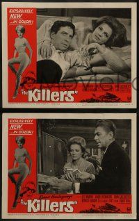 6z295 KILLERS 8 LCs '64 Don Siegel, Hemingway, Lee Marvin, sexy Angie Dickinson, Ronald Reagan!