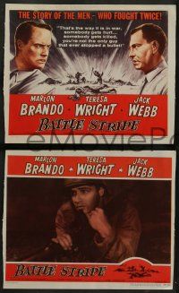 6z800 MEN 4 LCs R57 very first Marlon Brando in WWII, directed by Fred Zinnemann, Battle Stripe!