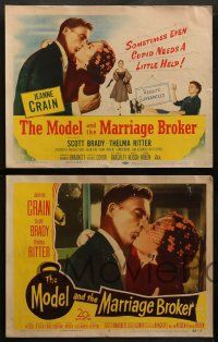 6z338 MODEL & THE MARRIAGE BROKER 8 LCs '52 Scott Brady, Jeanne Crain, Thelma Ritter