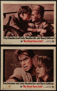 6z341 MY BLOOD RUNS COLD 8 LCs '65 Troy Donahue, Joey Heatherton, is reincarnation possible?