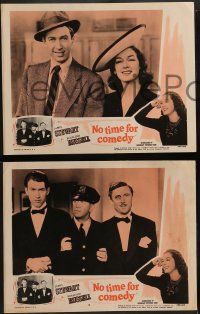 6z726 NO TIME FOR COMEDY 5 LCs R56 cool images of Jimmy Stewart & Rosalind Russell!