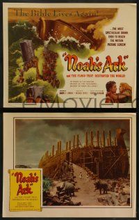 6z804 NOAH'S ARK 4 LCs R57 Michael Curtiz Biblical epic, art of the flood that destroyed the world!