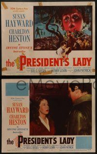 6z368 PRESIDENT'S LADY 8 LCs '53 sexy adulteress Susan Hayward, Charlton Heston, Faye Bainter!