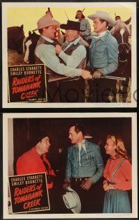6z732 RAIDERS OF TOMAHAWK CREEK 5 LCs '50 Charles Starrett as the Durango Kid & Smiley Burnett