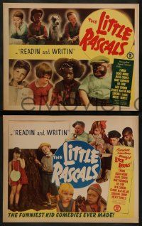 6z884 READIN' & WRITIN' 3 LCs R51 Little Rascals, great images of Our Gang members!