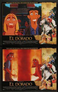 6z405 ROAD TO EL DORADO 8 LCs '00 Dreamworks cartoon, explorers at the city of gold!