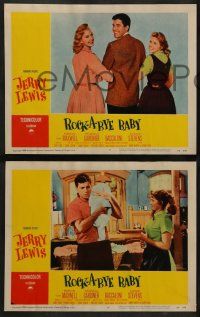 6z407 ROCK-A-BYE BABY 8 LCs '58 Jerry Lewis, Marilyn Maxwell, Reginald Gardiner