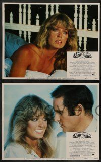 6z449 SUNBURN 8 LCs '79 best close up of sexy Farrah Fawcett and spy Charles Grodin!