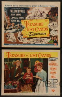 6z507 TREASURE OF LOST CANYON 8 LCs '52 William Powell in Robert Louis Stevenson western adventure!
