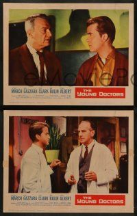 6z597 YOUNG DOCTORS 8 LCs '61 great images of Fredric March, Ben Gazzara, Ina Balin!