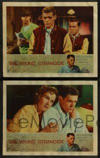 6z603 YOUNG STRANGER 8 LCs '57 first John Frankenheimer, troubled teen James MacArthur!