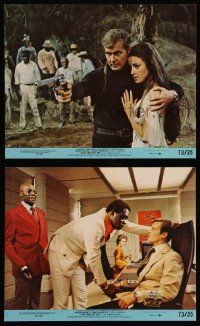 7a576 LIVE & LET DIE 2 West Hemi 8x10 mini LCs '73 Roger Moore as Ian Fleming's James Bond, Kotto!