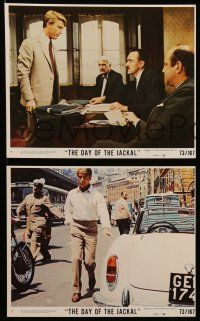 7a513 DAY OF THE JACKAL 8 8x10 mini LCs '73 Fred Zinnemann assassination classic, killer Edward Fox