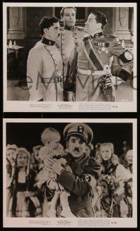 7a895 GREAT DICTATOR 5 8x10 stills R72 Charlie Chaplin as Hitler-like Hynkel w/troops & reporters!