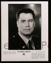7a180 GENERAL'S DAUGHTER presskit w/ 11 stills '99 John Travolta & Madeline Stowe, James Cromwell!