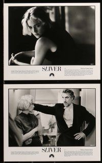 7a161 SLIVER presskit w/ 12 stills '93 Philip Noyce, cool images of William Baldwin & Sharon Stone