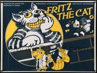 7b443 FRITZ THE CAT British quad '72 Ralph Bakshi sex cartoon, he's x-rated and animated!