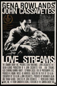 7b029 LOVE STREAMS Canadian 1sh '84 great image of star/director John Cassavetes & Gena Rowlands!
