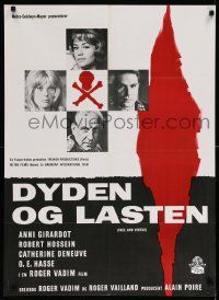 7b314 VICE & VIRTUE Danish '64 Le Vice et la vertu, Roger Vadim, Catherine Deneuve, Annie Girardot