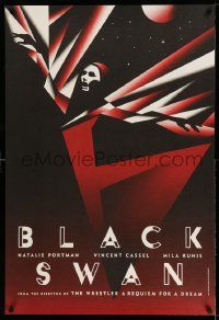 7b414 BLACK SWAN teaser English 1sh '10 Portman, striking La Boca deco art of dancer!